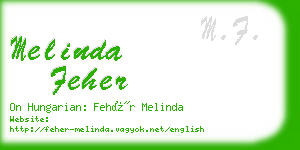 melinda feher business card